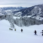 Schneeschuhwanderung in der Bergen